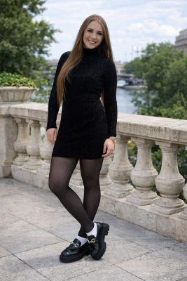 Zara fekete loafers cipő arany csattal