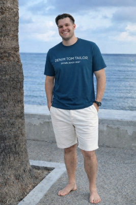 Tom Tailor zöldeskék póló
