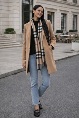 Zara barna hosszított manteco 75% gyapjú tartalmú szövet kabát