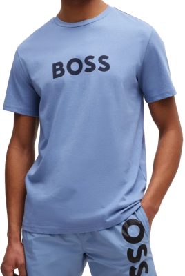 BOSS kék pamut póló